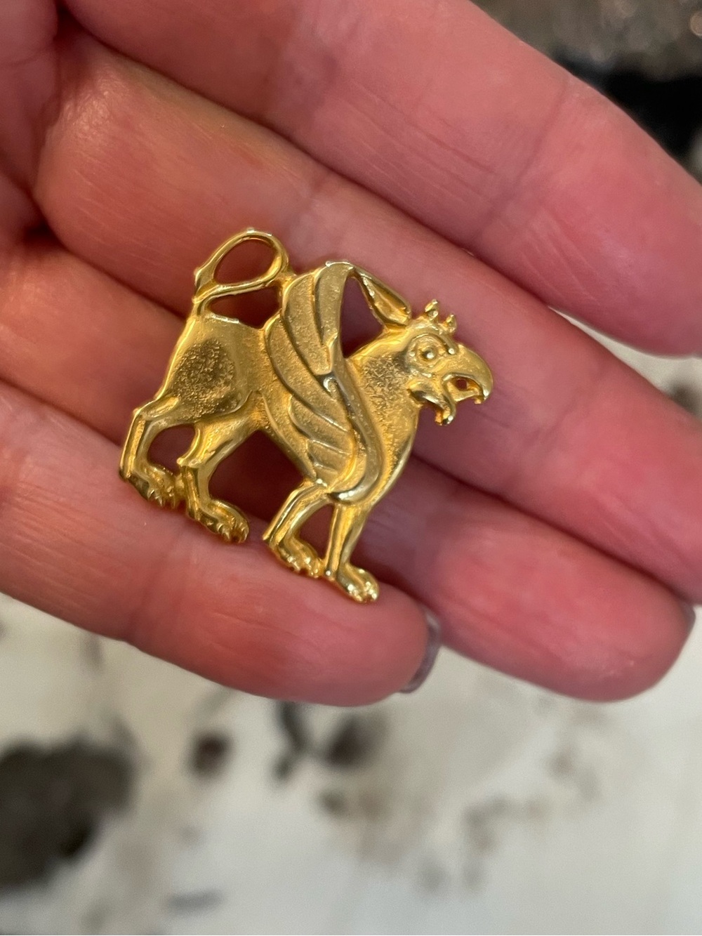 MMA Metropolitan Museum of Art Gold Plated Scythian Brooch Pin 1”